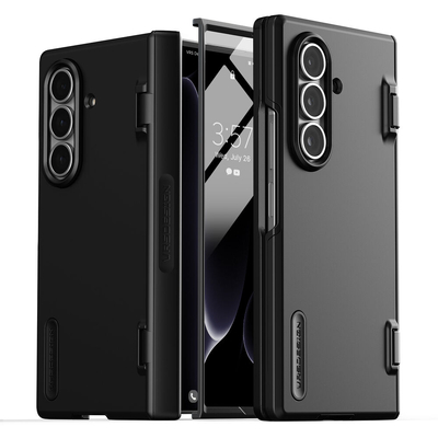 VRS DESIGN Terra Guard Modern 360 for Galaxy Z Fold 7 Case with Built in Screen Protector [Colour:Black]