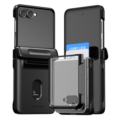 VRS DESIGN Modern Go 360 for Galaxy Z Flip 7 Case with Built in Screen Protector [Colour:Black]