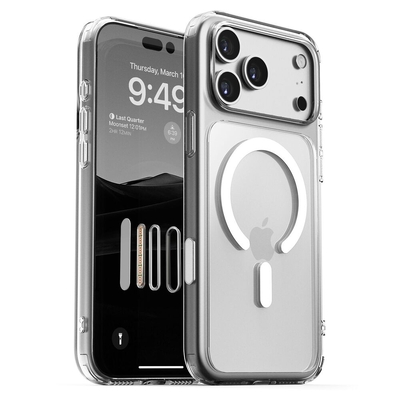 VRS DESIGN Magsafe Crystal Mixx Camera Control Button MagSafe Compatible Cover for iPhone 17 Pro Case [Colour:Clear]