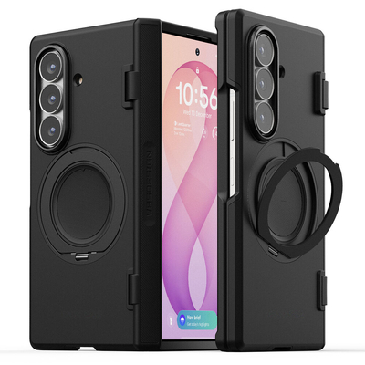 VRS DESIGN Terra Guard QuickStand Pro MagSafe Compatible for Galaxy Z Fold 8 Ultra Case [Colour:Black]
