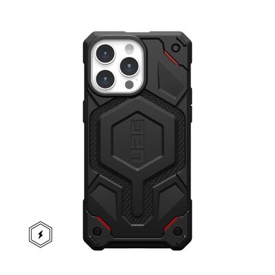 UAG Monarch Pro Kevlar Magsafe Compatible Case for iPhone 15 Pro Max [Colour:Black]