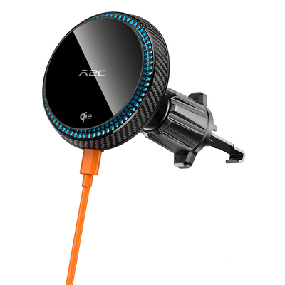 A2C Qi2 Wireless MagSafe Charger Air Vent Car Mount for MagSafe Case / iPhone MagSafe Series [Colour:Black]