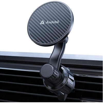 Andobil MagSafe Compatible Air Vent Rotatable Car Mount for iPhone MagSafe Series / MagSafe Case [Colour:Black]