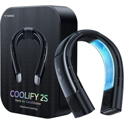 TORRAS Coolify 2S Wearable Air Conditioner & Heater Neck Fan 5000mAh [Colour:Black]