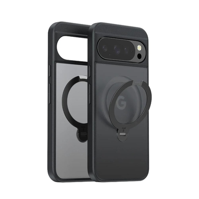 TORRAS UPRO Magnetic Ostand Spin (Pixelsnap Ready) MagSafe Compatible for Google Pixel 10 Pro XL [Colour:Black]