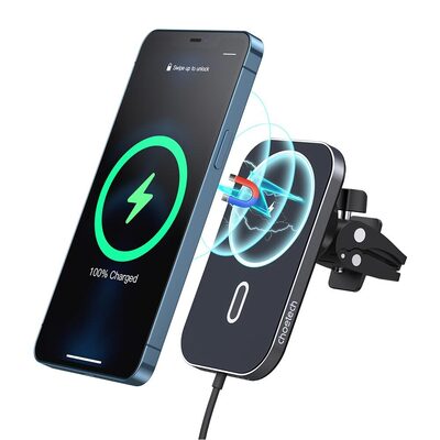 Choetech MagSafe Wireless Car Charger Air Vent Car Mount - Black