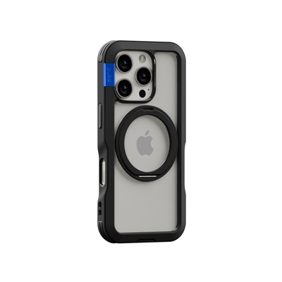 PLES Arche Mag Stand MagSafe Compatible for iPhone 16 Pro Max Case [Colour:Black]