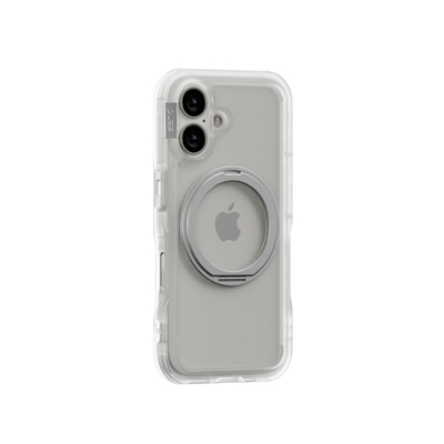 PLES Arche Mag Stand MagSafe Compatible for iPhone 16 Case [Colour:Matt Clear]