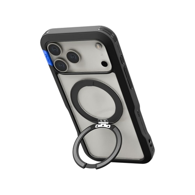 PLES Arche Mag Stand MagSafe Compatible for iPhone 17 Pro Max Case [Colour:Black]