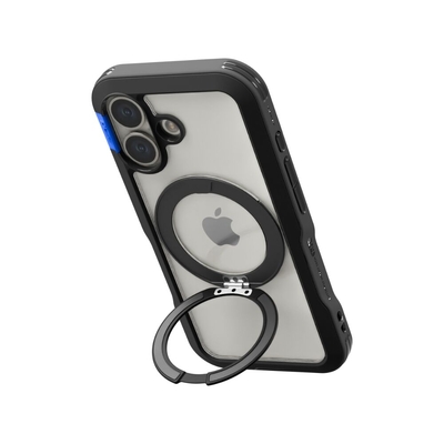 PLES Arche Mag Stand MagSafe Compatible for iPhone 17 Case [Colour:Black]