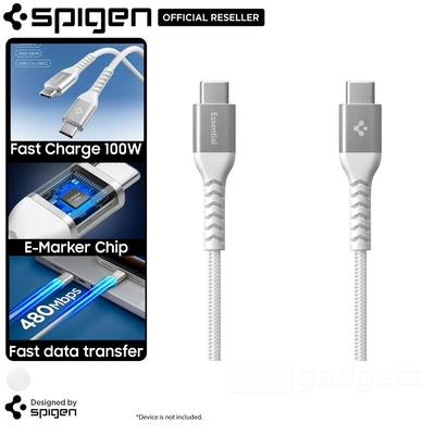 SPIGEN 1M Essential USB C to USB C 100W 480Mbps for Universal USB Cable