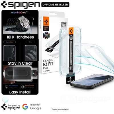 SPIGEN Glas.tR EZ Fit Pro 2PCS for Google Pixel 11 / 11 Pro Glass Screen Protector