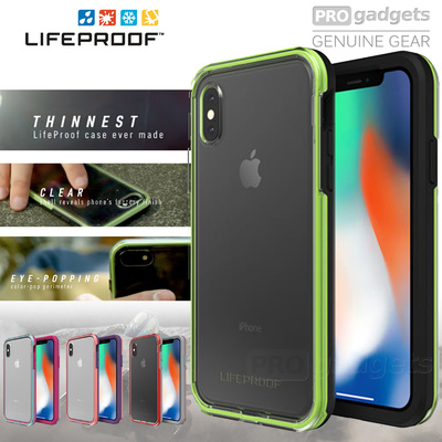 iPhone X Case, Genuine Lifeproof SLAM Clear Back Drop Protection Cover for Apple