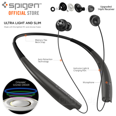 Genuine SPIGEN Legato Arc R72E Bluetooth Wireless Neckband Headphones Headset