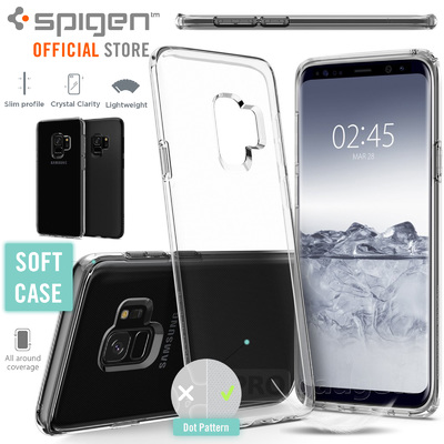 Galaxy S9 case, Genuine SPIGEN Ultra Slim Liquid Crystal Soft Cover for Samsung