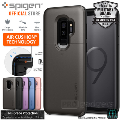 Galaxy S9 Plus case, Genuine SPIGEN Slim Armor CS Card Slider Holder Cover