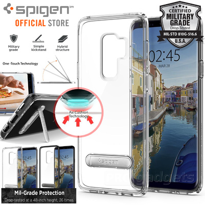 Galaxy S9 Plus case, Genuine SPIGEN Ultra Hybrid S Metal Kickstand Cover