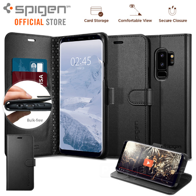 Galaxy S9 Plus case, Genuine SPIGEN Stand Flip View Wallet S Cover for Samsung