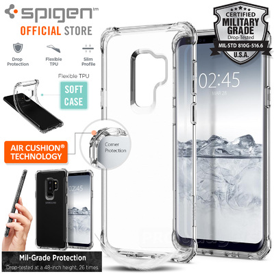 Galaxy S9 Plus Case, Genuine SPIGEN Rugged Crystal Air Cushion Cover for Samsung