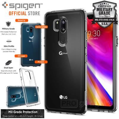 LG G7 ThinQ Case, Genuine SPIGEN Slim Armor Crystal Heavy Duty Cover for LG