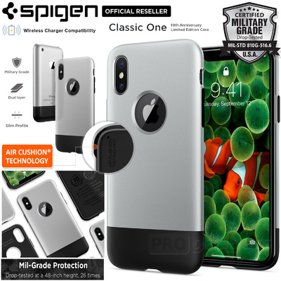 iPhone X Case, Genuine SPIGEN Dual Layer Air Cushion Classic One Limited Edition