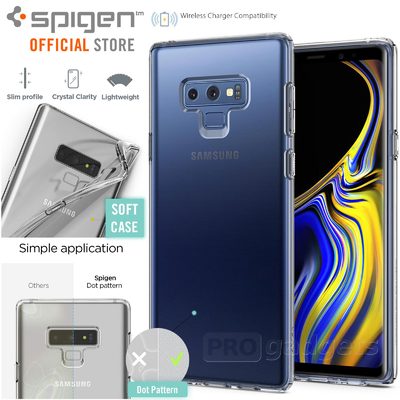Galaxy Note 9 Case, Genuine SPIGEN Slim Liquid Crystal Soft Cover for Samsung