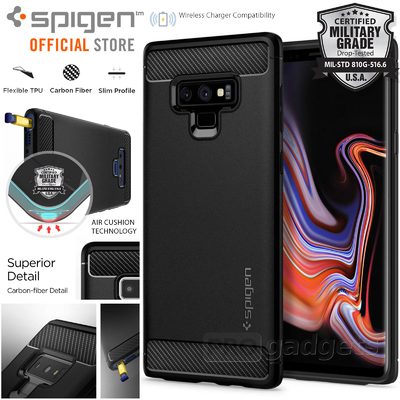 Galaxy Note 9 Case, Genuine SPIGEN Rugged Armor Resilient Soft Cover for Samsung