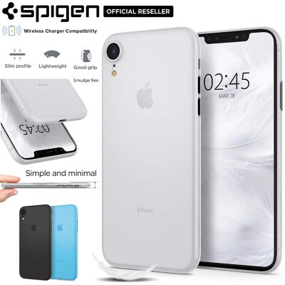 iPhone XR Case, Genuine SPIGEN Air Skin Ultra Thin Soft Cover for Apple