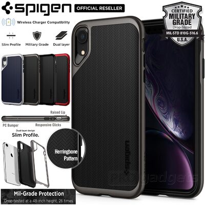 iPhone XR Case, Genuine SPIGEN Neo Hybrid Premium Bumper Cover for Apple