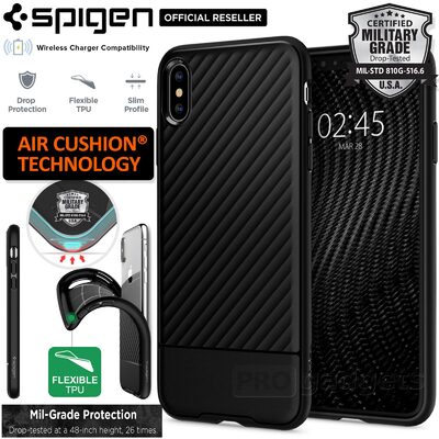 iPhone XS Max Case, Genuine SPIGEN Core Armor Sleek Protection TPU Cover for Apple