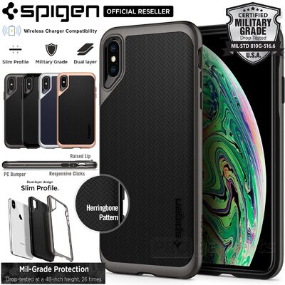 iPhone XS Max Case, Genuine SPIGEN Neo Hybrid Premium Bumper Cover for Apple