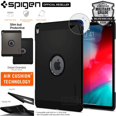 iPad Pro 11 2018 Case,Genuine SPIGEN Heavy Duty Tough Armor Hard Cover for Apple