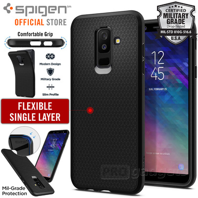 Galaxy A6 Plus Case, Genuine SPIGEN Soft TPU Liquid Air Armor Cover for Samsung