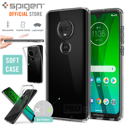 Moto G7/G7 Plus Case, Genuine SPIGEN Liquid Crystal Slim Soft Cover for Motorola