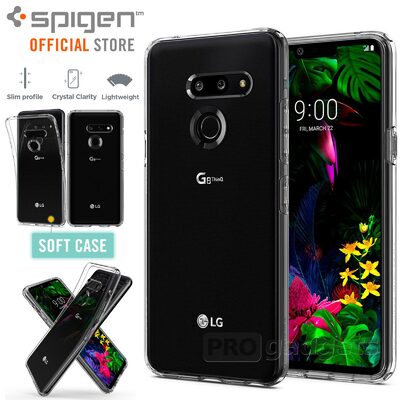 LG G8 ThinQ Case, Genuine SPIGEN Ultra Slim Liquid Crystal Soft Cover for LG