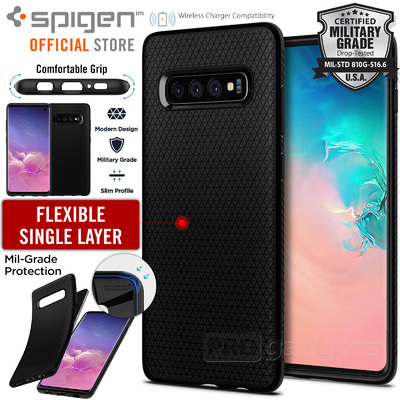 Galaxy S10 Case, Genuine SPIGEN Soft TPU Liquid Air Armor Slim Cover for Samsung