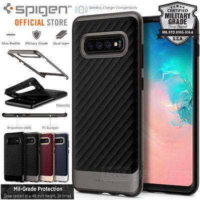 Galaxy S10 Case, Genuine SPIGEN Neo Hybrid Dual Layer Bumper Cover for Samsung