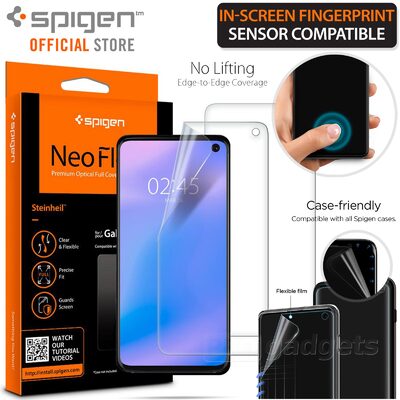 Galaxy S10 Screen Protector, Genuine SPIGEN Neo Flex HD Clear Film 2PCS PER PACK