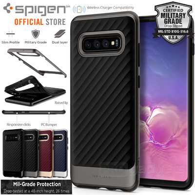 Galaxy S10 Plus Case, Genuine SPIGEN Neo Hybrid Dual Layer Cover for Samsung