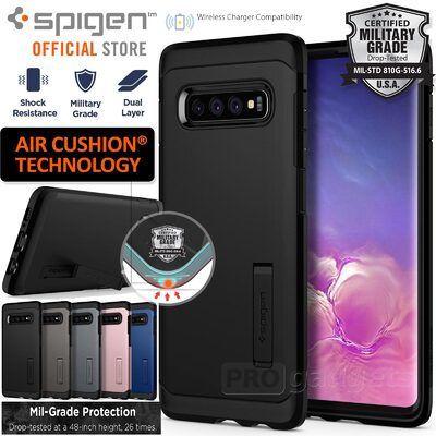 Galaxy S10 Plus Case, Genuine SPIGEN Heavy Duty Tough Armor Cover for Samsung