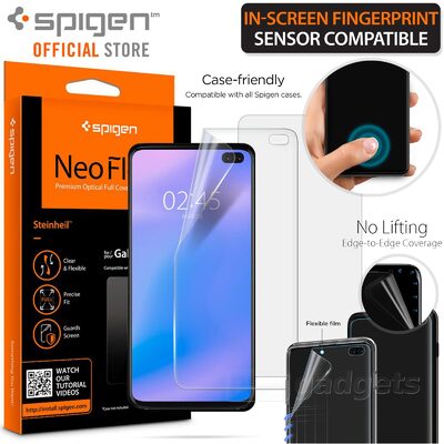 Galaxy S10 Plus Screen Protector, Genuine SPIGEN Neo Flex HD Film 2PCS PER PACK