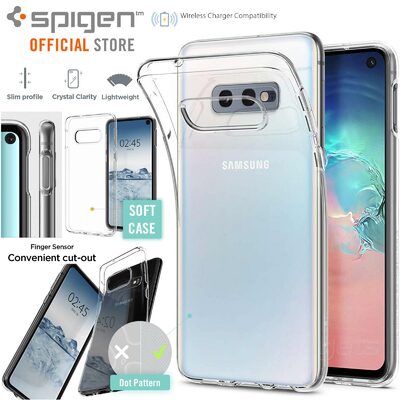 Galaxy S10e Case, Genuine SPIGEN Slim Liquid Crystal Soft Cover for Samsung