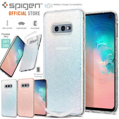 Galaxy S10e Case, Genuine SPIGEN Slim Liquid Crystal Glitter Cover Samsung