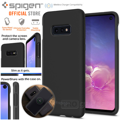 Galaxy S10e Case, Genuine SPIGEN Silicone Fit Soft Rugged Cover for Samsung