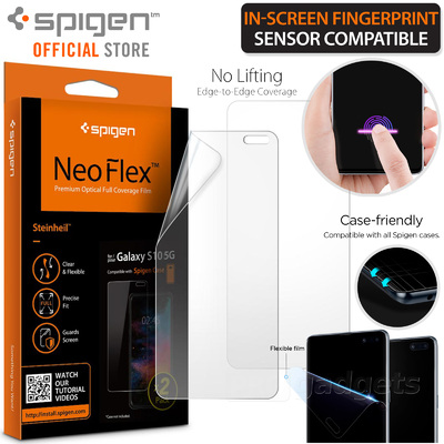 Galaxy S10 5G Screen Protector, Genuine SPIGEN Neo Flex Film 2PCS/PACK Samsung