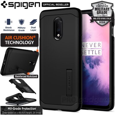 OnePlus 7 Case, Genuine SPIGEN Heavy Duty Tough Armor Hard Cover for OnePlus