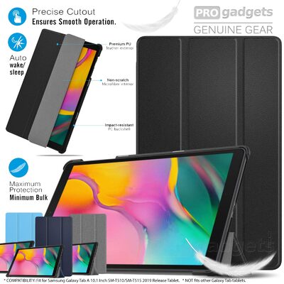 Galaxy Tab A 10.1 2019 Case, Genuine MoKo Ultra Slim Frosted Back Stand Cover