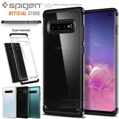 Galaxy S10 Case, Genuine SPIGEN Neo Hybrid NC Dual Layer Bumper Cover Samsung