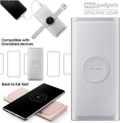Genuine Original Samsung Fast Qi Wireless Battery Pack Charger Power Bank 10000 mAH for iPhone/Galaxy