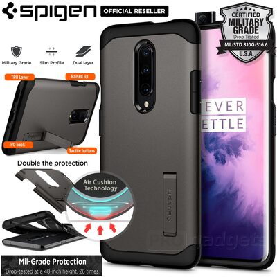 OnePlus 7 Pro Case, Genuine SPIGEN Slim Armor Heavy Duty Hard Cover for OnePlus